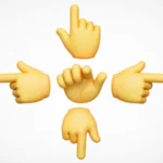 emoji pointing