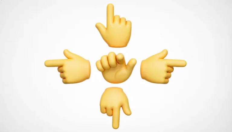 emoji pointing