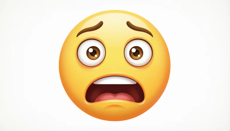 scared face emoji